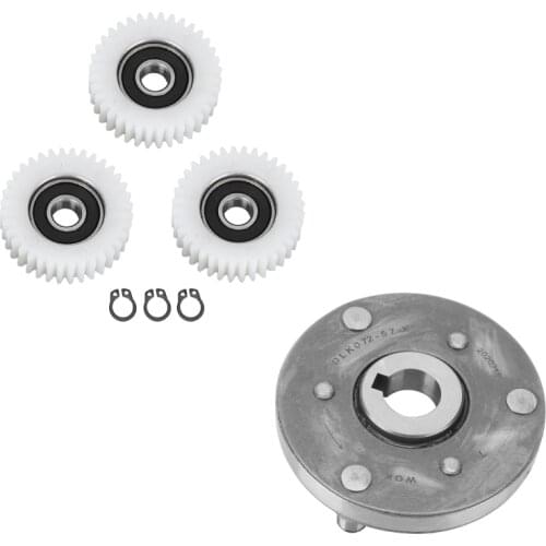 3PCS Gear E-bike Hub Motor Gear 36 Tooth Clutch E-Bike Steel Motor Gear Clutch One-Way Device Left Wire Outlet E-Bike Parts