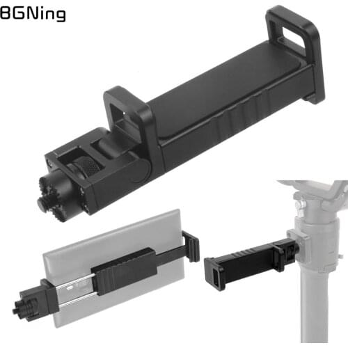 BGNing Aluminum Phone Holder 360Degree Rotatable Foldable Mobile Clip Clamp for ZHIYUN Weebill Lab Gimbal for Crane 3 Stabilizer