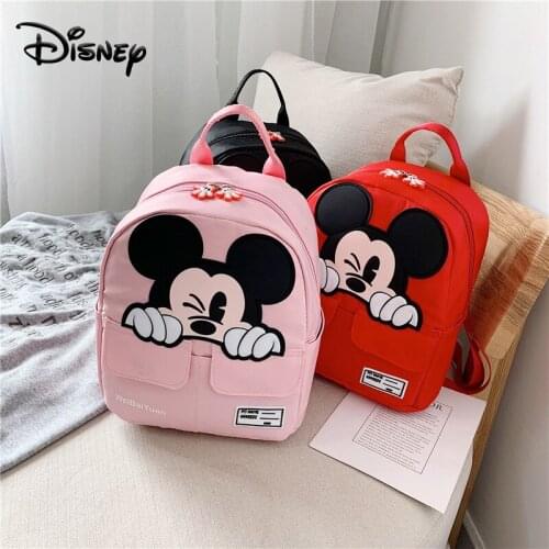Disney Cartoon Mickey Children Backpacks Kids Kindergarten School Bags Backpacks Baby Boys Girls Toddler Cute Rucksack New
