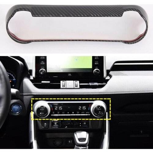 Hot Sale Accessories Carbon Fiber Inner Air Switch Cover Trim For Toyota RAV4 2019-2020 Car Decoration Trim
