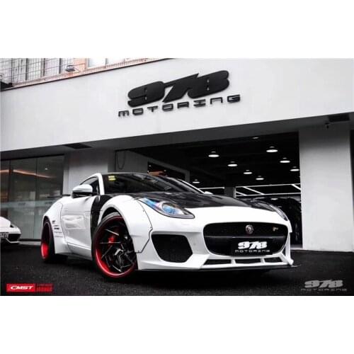 Suit For F-type Jaguar Modified Cmst Carbon Fiber Front Spade Skirt, Rear Lip and Tail, Wide Body Wheel Eyebrow Surround
