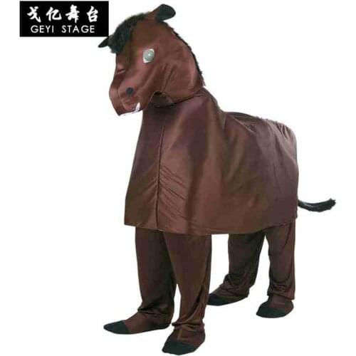 Boy Girls Cartoon Animal Horse Cosplay Costume Children Jumpsuits Clothes Carnival Costumes Party Fancy Dress Supplies for adult