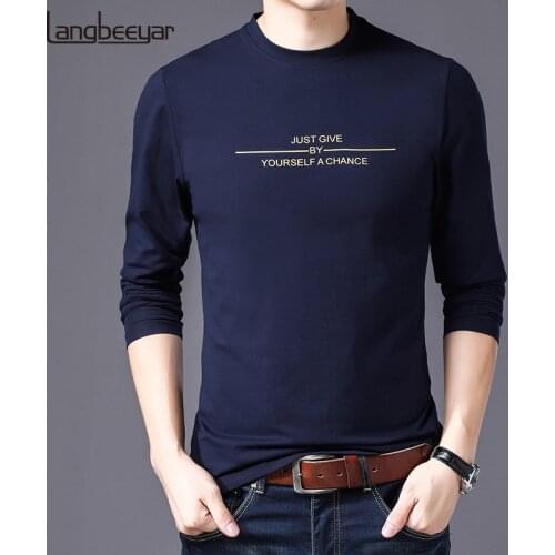 LANGBEEYAR Men's T-shirts With Print