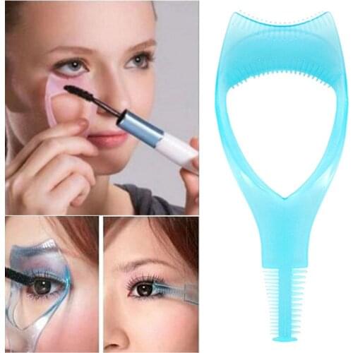2020 Hot Sellin Fashion 3 In 1 Mascara Eyelash Brush Curler Guard Applicator Comb Cosmetic Cosmetic Tool New