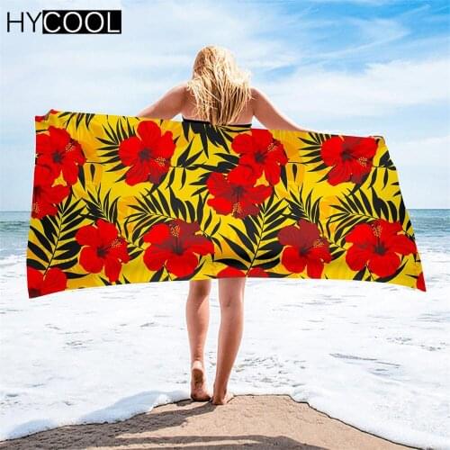 Hot Style Retro Art Rose Flower Print Women Microfiber Bath Shower Towels Microfiber Absorbent Gym Swim Poncho Beach Blanket
