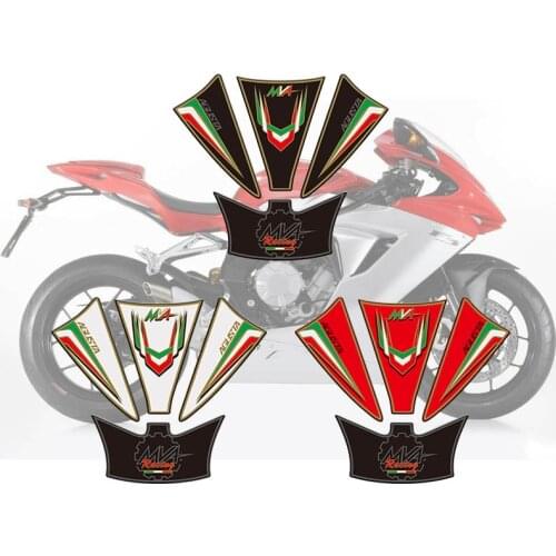Motorcycle 3D Sticker Decal Emblem Protection Tank Pad Cas Cap For MV Agusta F3 800 2013 - 2016 2014 2015