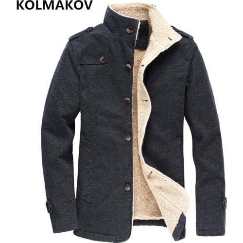 2019 Winter Classic Coats Mens Thicken Casual High Quality Jacket Men Fashion 100% Cotton Jackets Men Jk087 Coat Plus Size 7XL