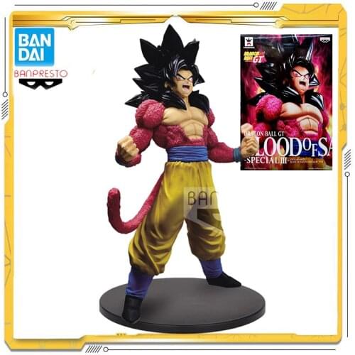 Dragon Ball GT Super Saiyan 4 BLOOD OF SAIYANS-SPECIAL IIISon Goku Action PVC Collection Model Toy Anime Figure Toys For Kids