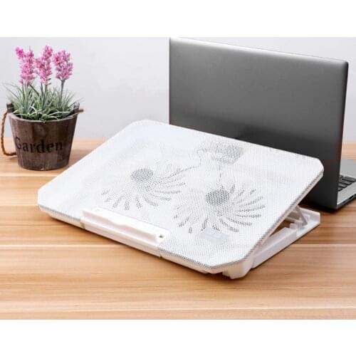 Notebook 2 Fans Cooler fits 11 13 14 15 15.6 17 inch for Laptop PC Computer Cooling Pad for Gaming macbook pro air Laptop stand