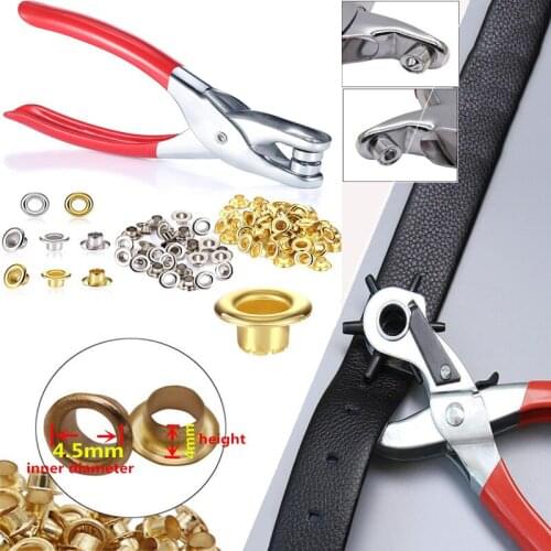 Leather Belt Eyelet Fixing Cloth Shoe Hole Punch Punch Pliers Sewing Machine Bag Tool Household Pliers Retainer Rivet Snap Tool