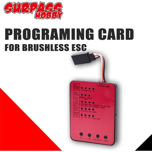 SURPASS HOBBY Program Card KK ESC Series LED Programing Card Software for RC Car 25/35/45/60A/80A/120A ESC Electronic Speed