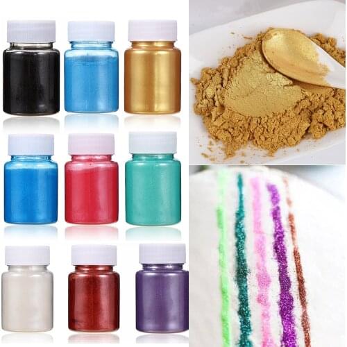 15g Edible Gold Powder Glitter Powder Silver Pearl Powder Baking Color Dust Mousse Cake Fondant Macaron Chocolate Decoration