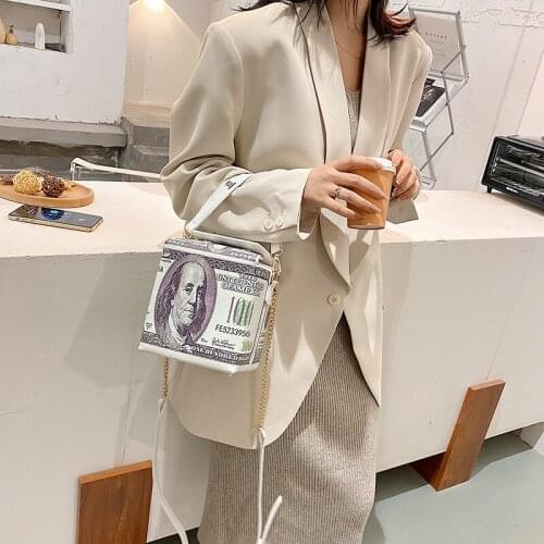 Cross-border Bag Niche Design Female Bag 2020ins Net Red Personality Dollar Trend One-shoulder Messenger Portable Box Bag