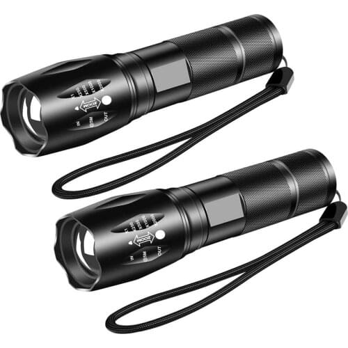 LED Flashlights Zoomable Torch Waterproof Flashlight High Lumen Flashlight 5 Modes Torch for Outdoor Lighting Bicycle Head Light