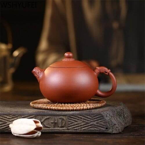 WSHYUFEI Chinese Yixing Purple sand Xi Shi teapot Raw ore Purple mud Hand Made Pot zisha Tea Set 310ml Tea ceremony gifts
