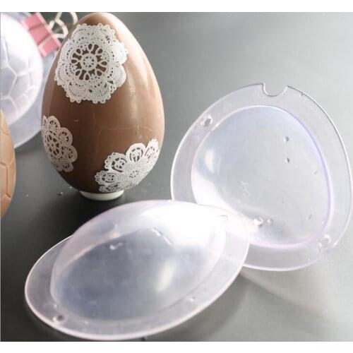 Hard plastic 3 d stereo chocolate egg mold baking DIY manual tools