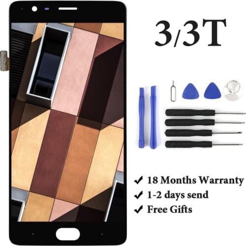 OLED No Dead Pixel High Quality For Oneplus 3T A3010 LCD Display With Frame Digitizer Assembly Phone Replacement Spare Parts