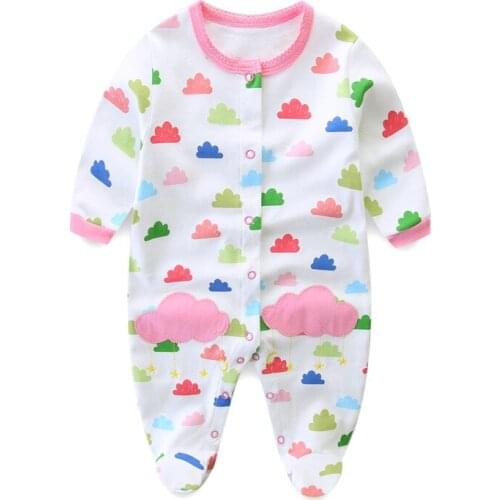 ZWY728 Baby Boy Clothes Infant Romper Long Sleeve Rabbit Print Cute Baby Girl Rompers Jumpsuit Pajamas Baby Clothing Body suit