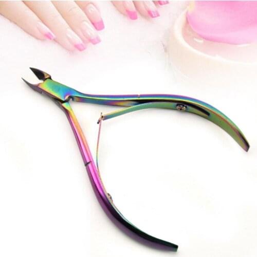 1Pcs Stainless Steel Nail Care Clippers Wear Resistant Durable Cuticle Dead Skin Scissors Manicure Tool for Cutting Nail Edges