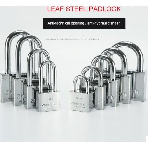 40/50mm Steel Padlock Head Lock Small Locks Door Waterproof Rustproof Not Rust Lock Core Not Opening Each Other Include 4 keys
