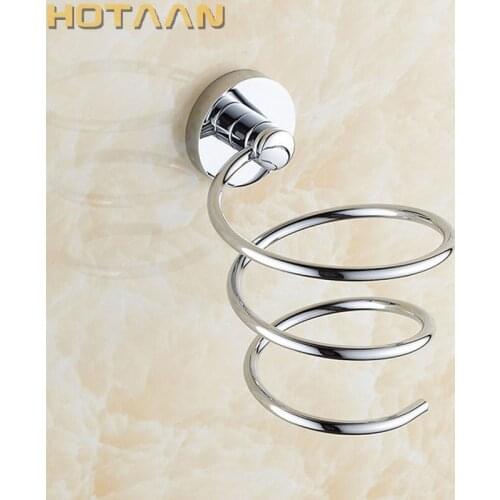 Free shipping 1pc Solid & Anti-rust brass chrome Hair dryer holder Hair dryer rack stand rack shelf YT-8205-C
