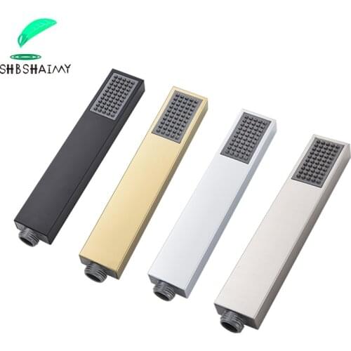 Freeshipping Matte Black Bathroom Sprayer Head Water Saving Showerhead Handheld Handshower Plastic Shower Faucet Replace Head
