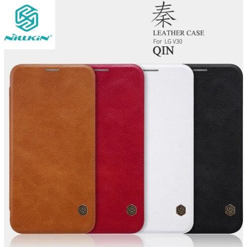For LG V30 LG V30 Plus V30+ Case Nillkin Qin Vintage Flip Cover Case PC hard csae soft TPU silicon phone cover case 6.0 inch