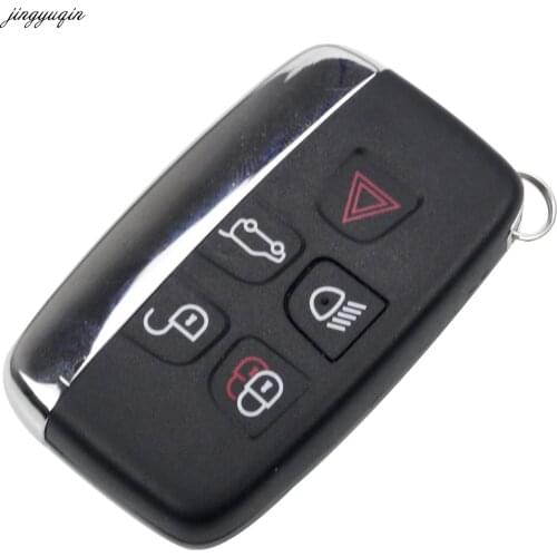 Jingyuqin For Land Rover 5 button Car Key Case Shell Cover Evoque Discovery 4 Rover Evoque