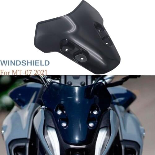 For Yamaha MT07 MT-07 MT 07 2021 Motorcycle Windscreen Windshield Deflectors Wind Shield Screen Protector Parts