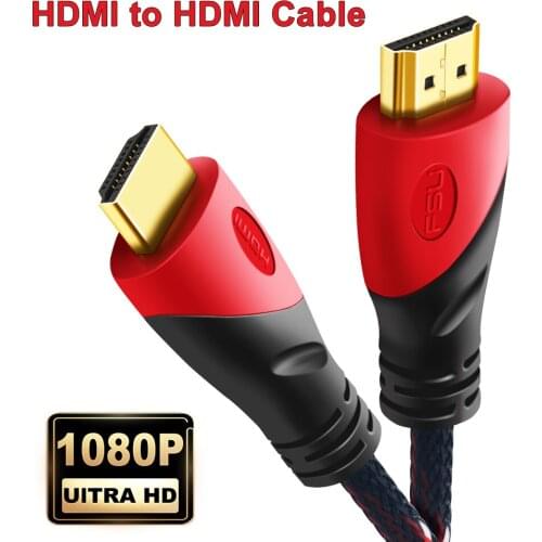 HDMI Cable Video Cables HDMI To HDMI Cable Gold Plated 1.4 1080P 3D Cable for HDTV Splitter Switcher PS3/4 0.5m 1m 3m 5m 10m 15m