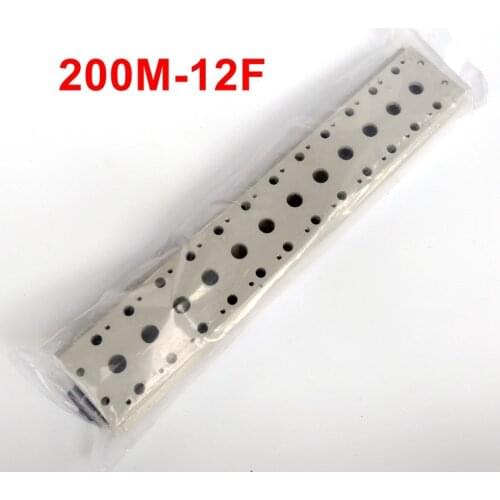 200M-12F Solenoid Valve Manifold With Screws & Rubber 12 Station Base Board 4V210/ 4A210