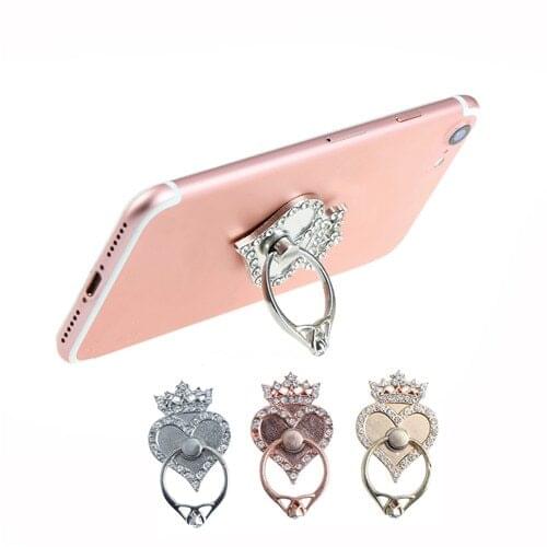 Crown Heart cat Rabbit 360 Degree Universal Ring Stand Bracket Holder For Mobile Phone Gift for iphone samsung xiaomi