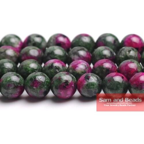 Free Shipping Natural Stone Epidote Round Beads 16" Strand 4 6 8 10 12MM Pick Size For Jewelry Making EB01