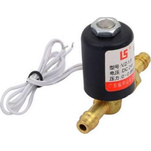 1 Pcs DC 24V 0-0.8MPa Brass Connector 2 Way Welding Machines Solenoid Valve
