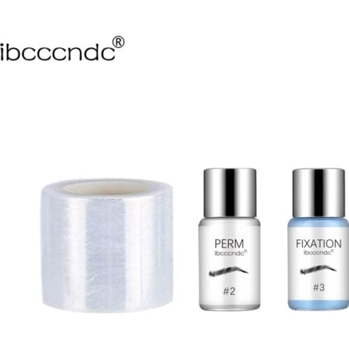 Easy Brow Lamination Kit with Cling Film Eyebrow Perm Lotion Eye Brow Lifting Semi-permanet Beauty Salon Brows Styling Project