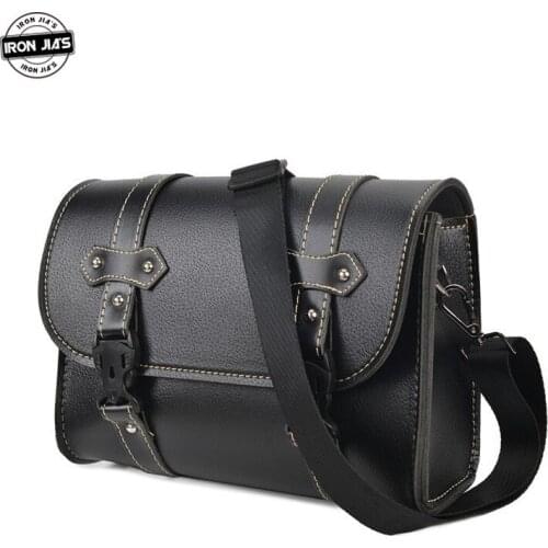 IRON JIAS Motorcycle Waist Bags Leather Waterproof Rainproof Wearable Motocross Outdoor Riding Motorbike Cycling Crossbody Bags