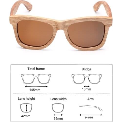 Ablibi Mens Bamboo Wood Sunglasses Vintage Wooden Craft Womens Gray Polarized sunglasses for Women Eyewear in Wood Box