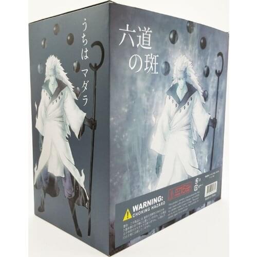 Naruto Shippuden Uchiha Madara Rikudou Sennin Mode With Weapon Anime Collectible 26.5CM Model Toy Doll Collectible Gift