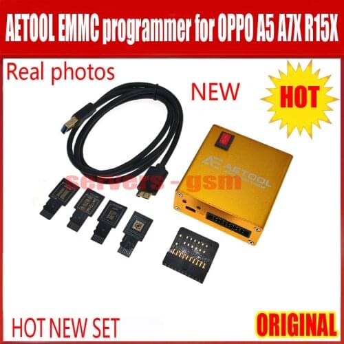 NEW ORIGINAL AETOOL Box EMMC programmer with 5 Adapter Source Welding Plate + Cable