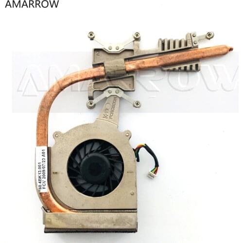 Original For DELL laptop heatsink cooling fan cpu cooler 1440 M1440 CPU heatsink Fan+brass radiator