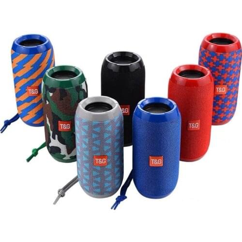 TG117 Portable Wireless Speaker 3D Waterproof Bluetooth-compatible Bass Column Support TF card Subwoofer Loudspeaker FM Radio