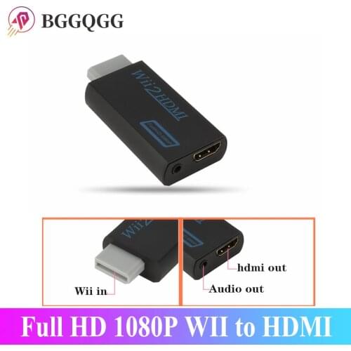 Full HD 1080P WII To HDMI Converter WII To HDMI Wii 2 HDMI Converter 3.5mm Audio for PC HDTV Monitor Display Wii To HDMI Adapter
