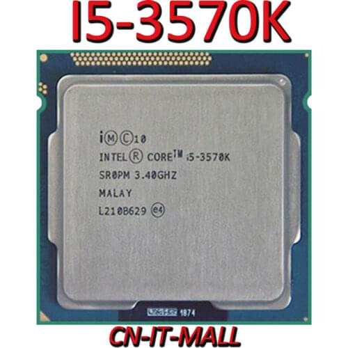 Pulled I5-3570K CPU 3.4G 6M 4 Core 4 Thread LGA1155 Processor