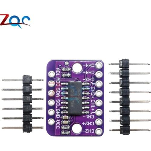 MCP3424 Digital I2C A/D Converter Programmable Gain Amplifier Module for Arduino Raspberry Pi