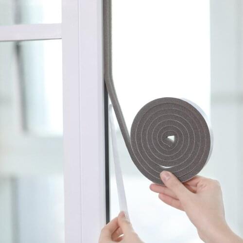 4PCS Self-Adhesive Door Window Sealing Weather Stripping seal tape Sound Proofing Protective Foam Sponge Rubberb Band Acoustic