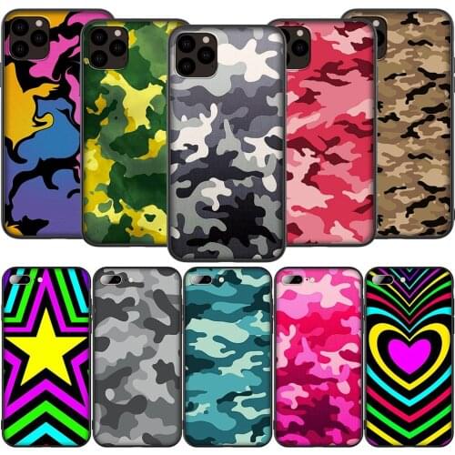 Lavaza K36 Camouflage Pattern Silicone Soft Case for iPhone 12 Mini 11 Pro XS Max XR X 8 7 6 6S Plus 5 5S SE 2020