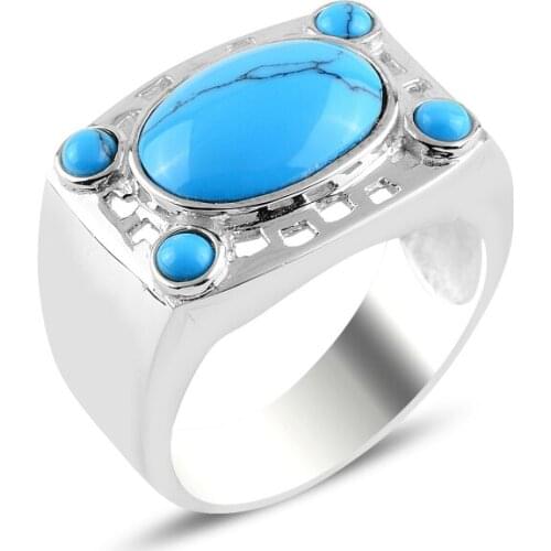 Silverlina Silver Turquoise Stone Ring