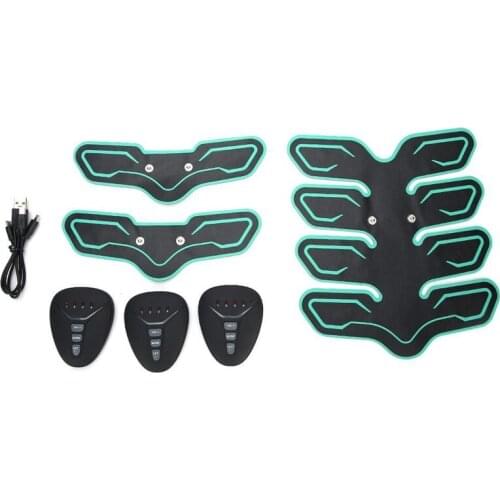 Abs Stimulator Muscle Trainer Rechargeable Abs Stimulator for Abdomen Arm Leg Training Home Office Exercise Unisex