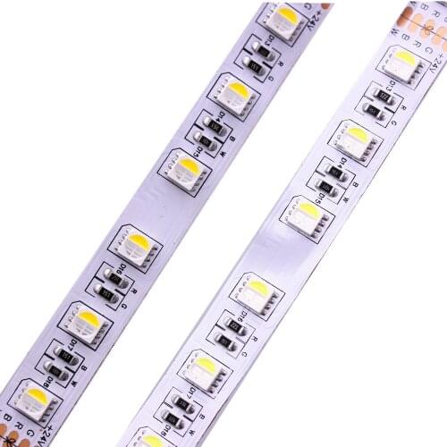 LED strip DC24V RGBWW waterproof IP20 IP65 IP67 5050smd 60LED/m 5m/Roll RGBW LED strip light free shipping