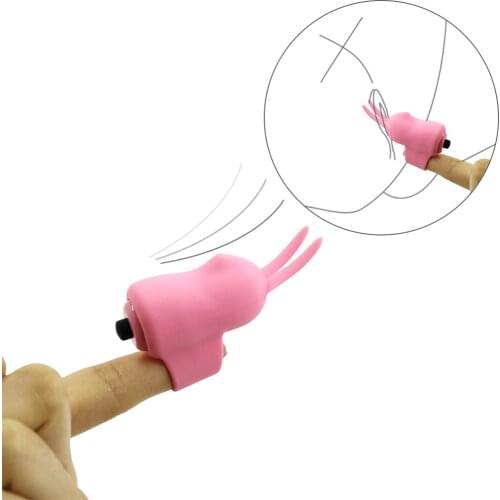Finger Sleeve Vibrator Strong Vibrating Vagina Clitoris G Point Waterproof Vibrator Adult Stimulator For Women Lesbian Sex Toys